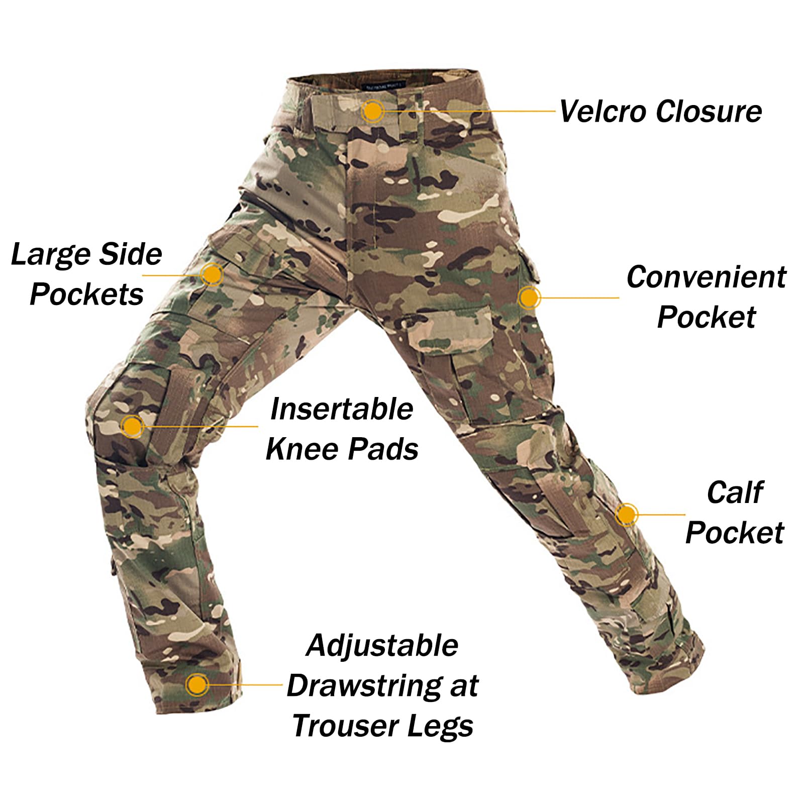 Homme Tactique Camouflage Costume Uniforme Militaire Tenue Airsoft Chemise Combat Cargo Pantalon pour Paintball Chasse(Size:S,Color:Python Vert)