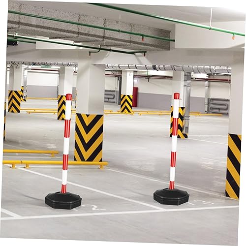 Miniatura 5 de Marcadores de entrada de bolardo de seguridad Bolardo de tráfico poste delineador poste con base Conos de tráfico de plástico Conos de tráfico