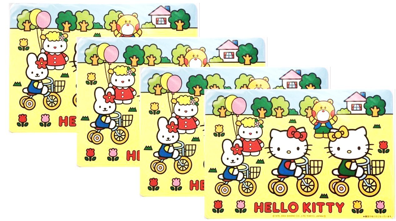 Set de table Hello Kitty Sanrio 4 pièces souvenirs d'enfance