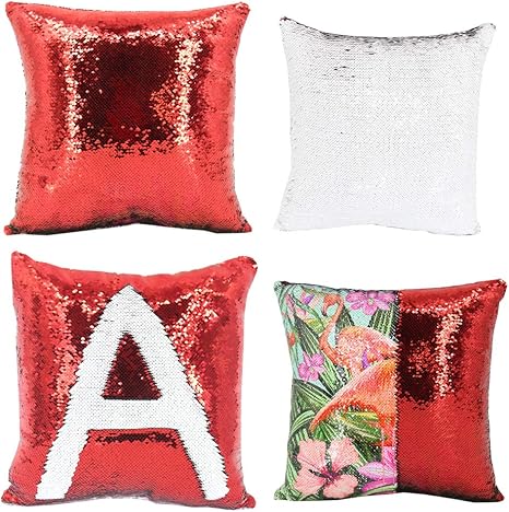 sequin swipe cushion