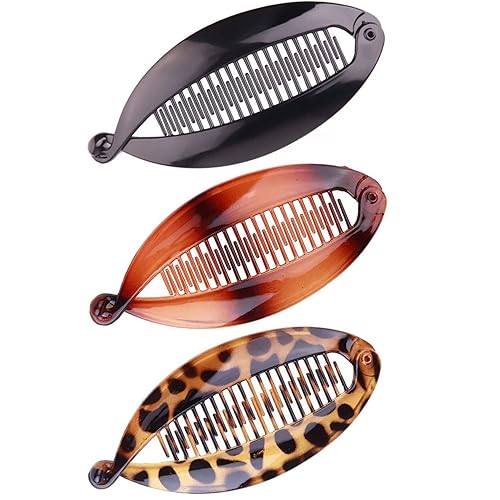 Pinzas para el pelo de plátano, pinzas para el pelo de plátano para cabello grueso y fino y rizado, accesorios de herramientas, pinzas de cola de