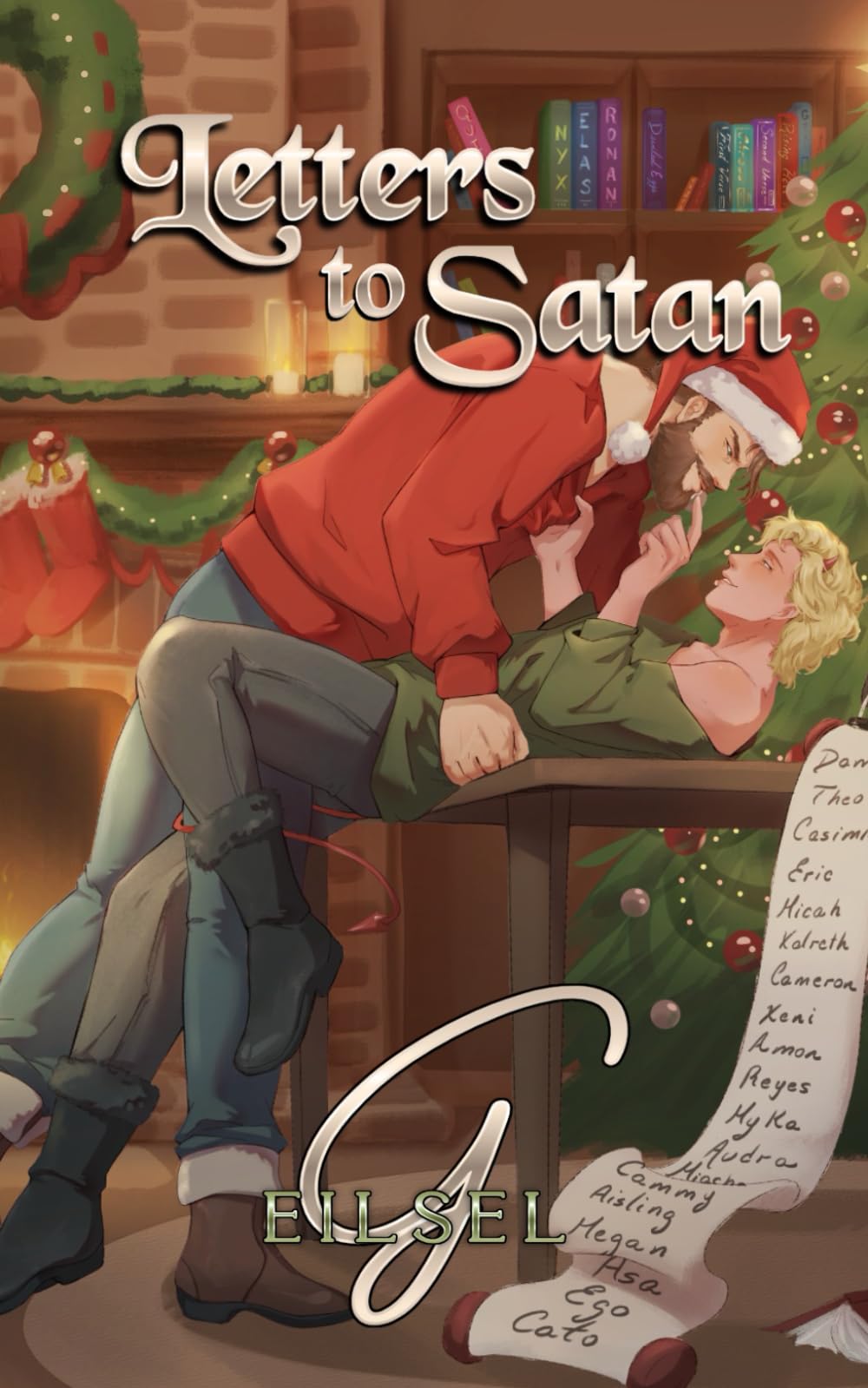 Letters to Satan: A Spicy MM Novella (One Handed Holidays: Crossed Swords Edition)