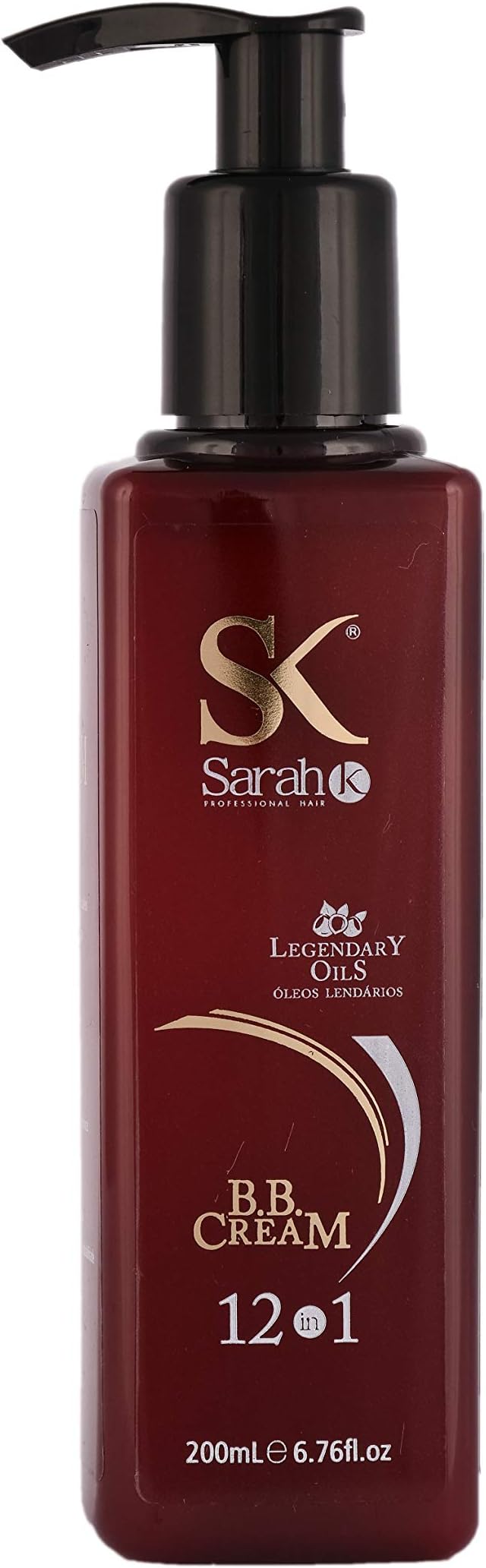 12-in-1 Leave-In Conditioner โ Blends Miracle Serum Hair Treatment โ Brazilian Hydrating Hair Cream, Heat Protectant, Detangler, Smooth Frizz Control, Split End Repair by Sarah K, 200 mL/6.8 fl. oz.