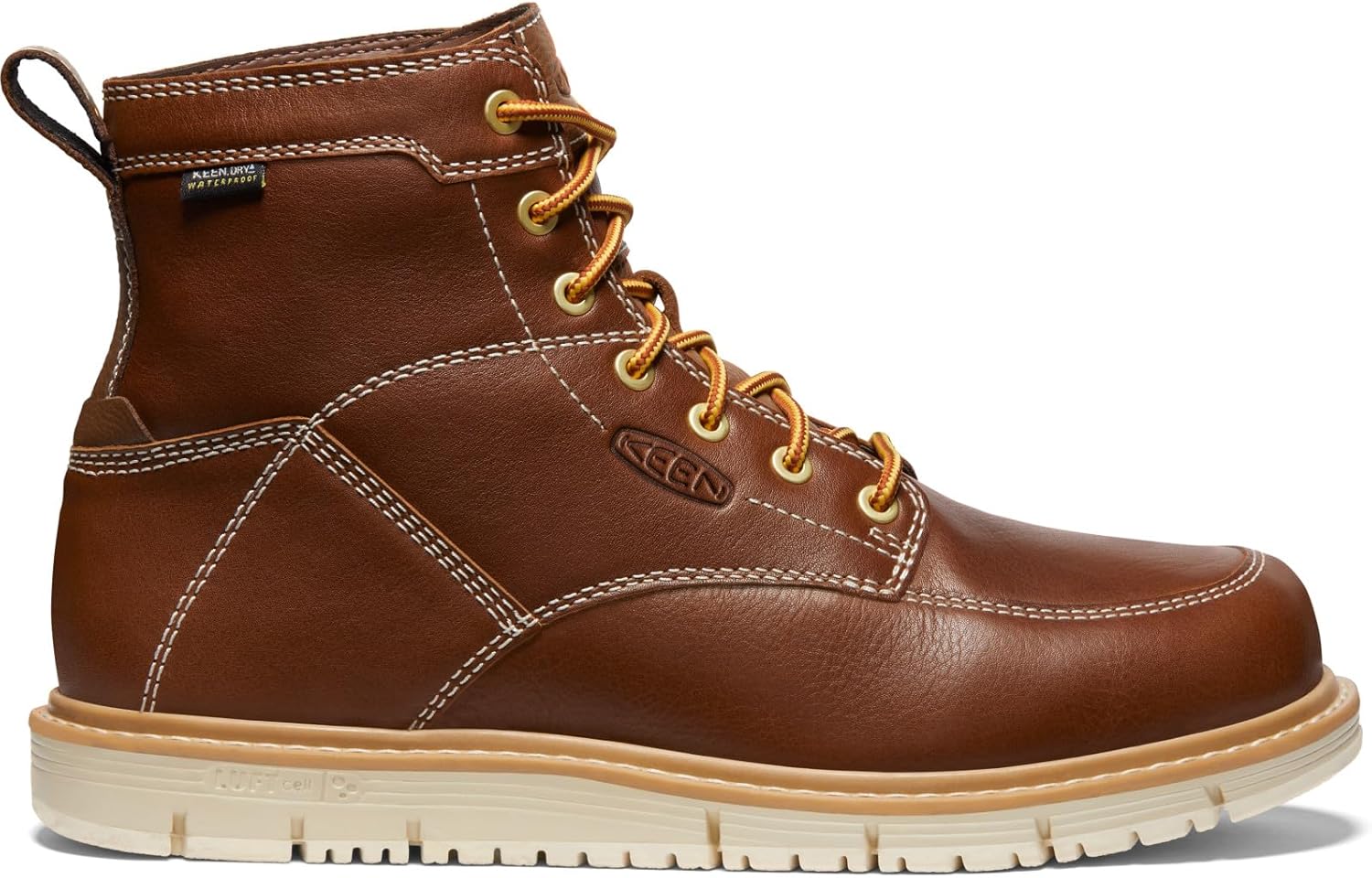 KEEN Utility Men's San Jose 6" Soft Toe Waterproof Wedge Work Boots - Image 2