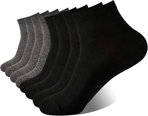 J-BOX Calcetines de algodón para hombre, paquete múltiple, delgados, transpirables, cómodos, de verano, de corte bajo
