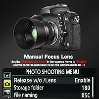 Vista 4 de Objetivo retrato de 85mm f1.8 - Objetivo E Mount para Sony, enfoque manual (MF) para Sony A7C A7R A7S A7 A9 A6700 A6600 A6500 A6400 A6300 A6100