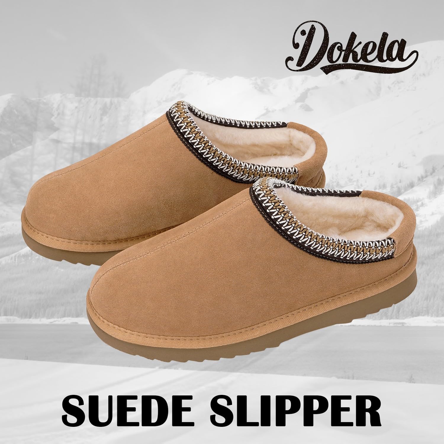 Donna Uomo Pantofole Pelle Scamosciata Vera Invierno Forro De Fieltro Scarpe da Casa Ciabatte Impermeabile Antiscivolo Slippers