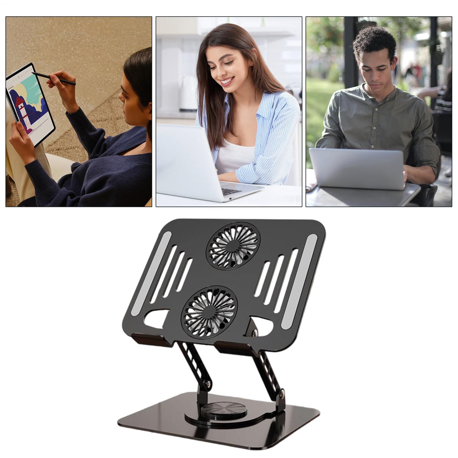 Rialzo Laptop Rialzo Portatile Pieghevole Montabile | Rialzo Regolabile Computer Portatile Per Casa, Soggiorno, Tavolo, Ufficio, Scrivania, Viaggio, Università, Studio, Lavoro,