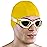 AqtivAqua Swim Goggles Swimming Goggles for Adult Men Women Kids 6-14 Youth Girls Boys Childrens DX-S (Metallic Gold, Silver case, Shade lens)
