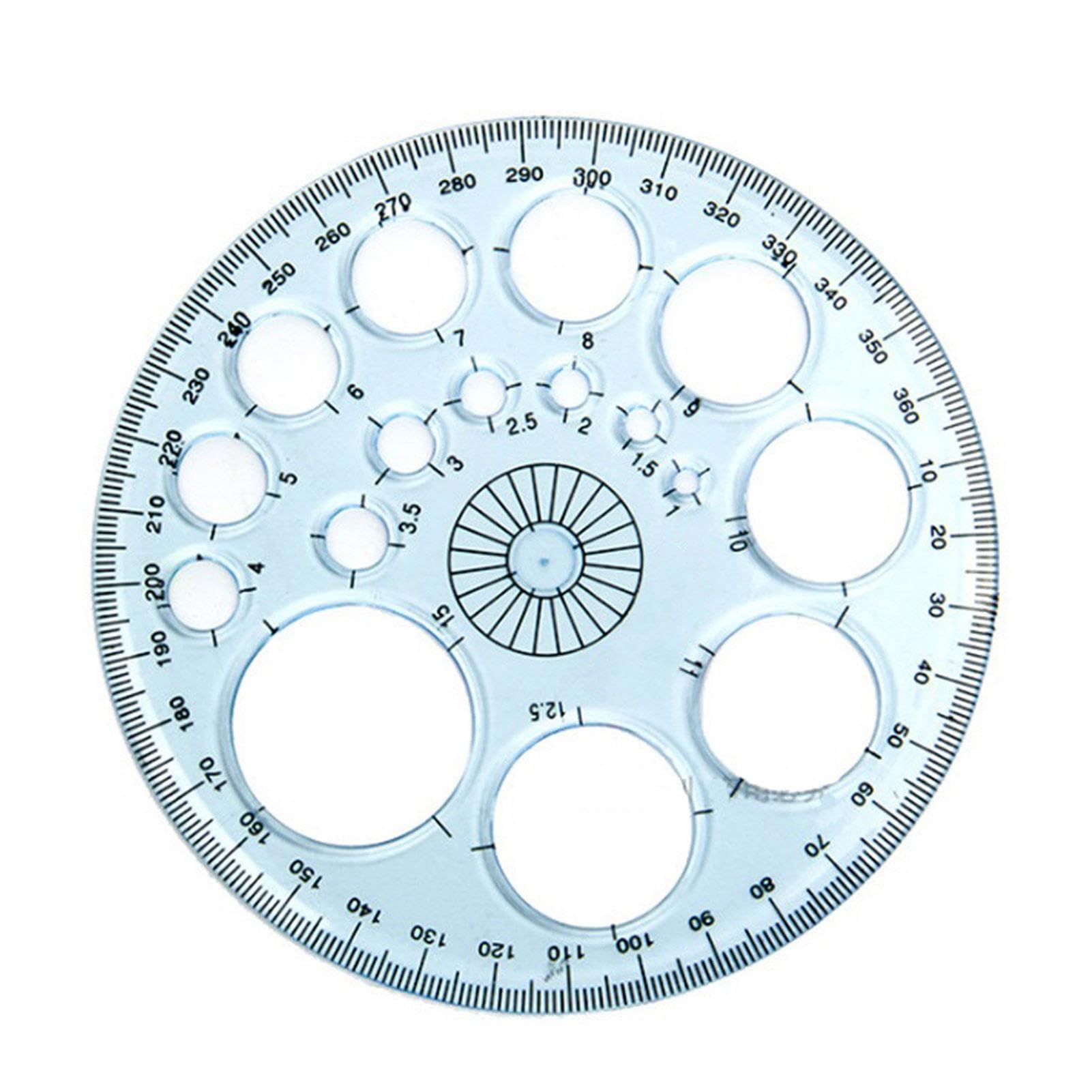 Modèle De Cercle De 2 Pièces Pour Le Dessin, Dessin, Règle De Cercle Géométrique Pour La Peinture, Modèles De Dessin Ronds, Règle Transparente