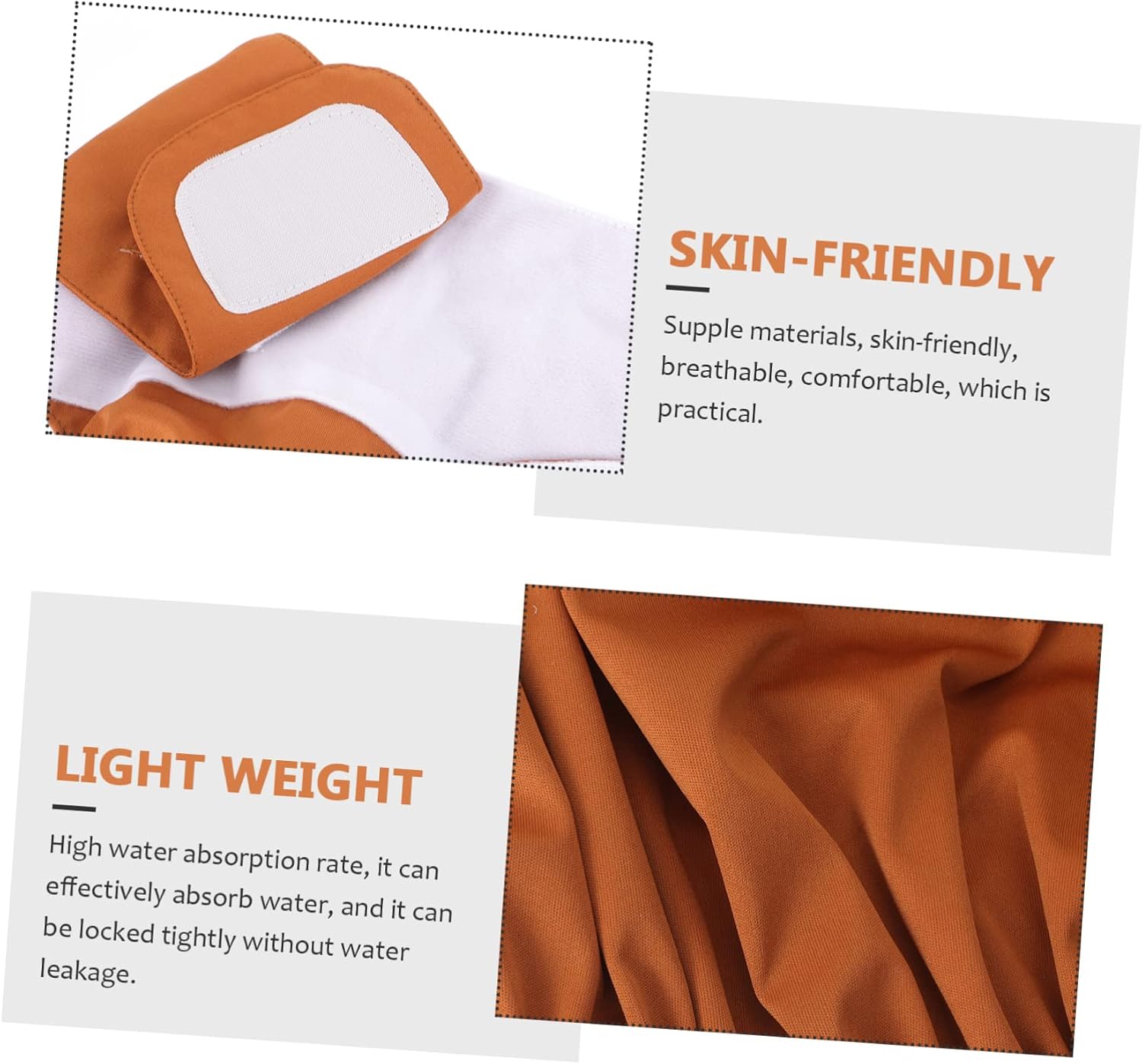 NOLITOY Sticky Urinal Pant for Elderly Washable Reusable Diapers Breathable Material