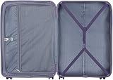 PUCCINI Casablanca Valise à Main (M/L/XL) Valise Rigide en polypropylène avec 4 roulettes rotatives Serrure à Combinaison, légère et Robuste, poignée télescopique Stable, Sangles croisées, Lilas, XL - 5