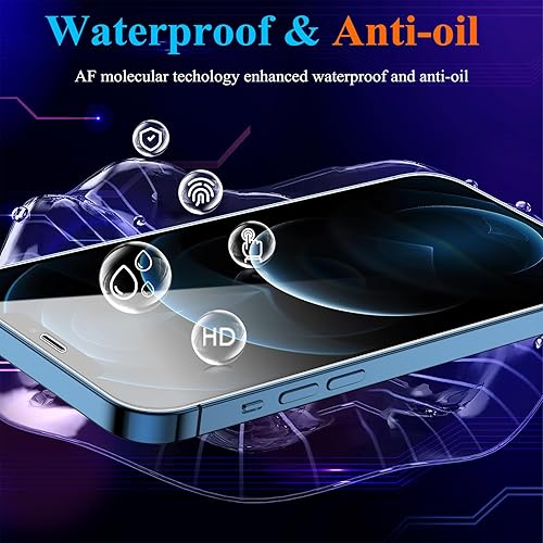 Miniatura 10 de YMHML Paquete de 3 protectores de pantalla de vidrio templado para iPhone 16iPhone 15 ProiPhone 15, película transparente HD de grado militar,