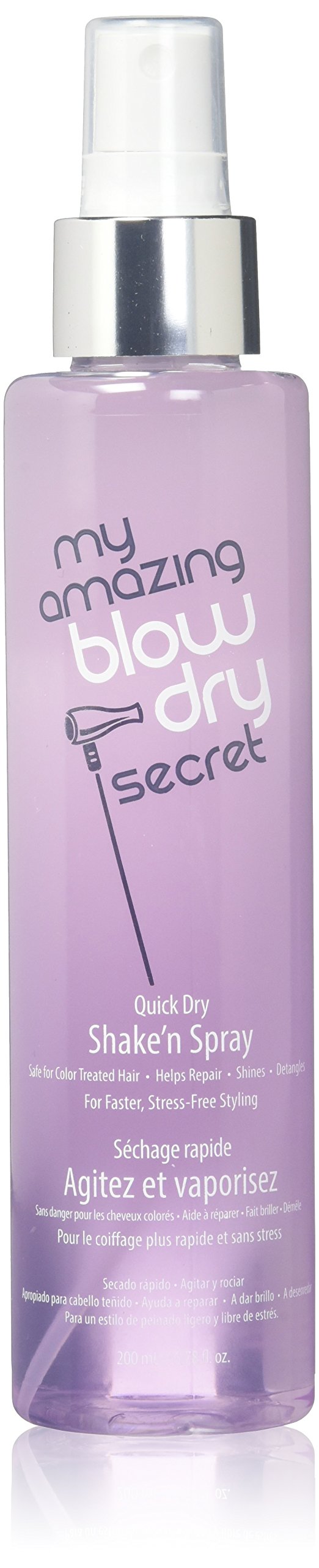 Bundle-2 Items : My Amazing Blow Dry Secret Quick Dry Shake'n Spray, Floral Fusion, 6.78 Ounce (Pack of 2)