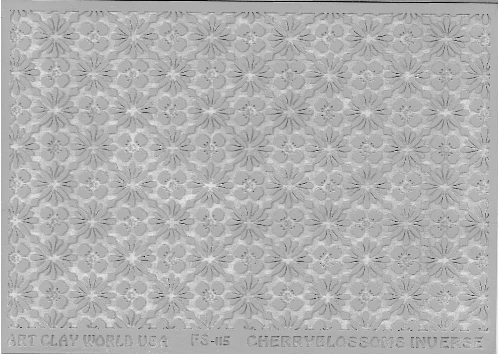 Flexistamps Texture Sheet Cherry Blossom Inverse Design - 1 Pc.