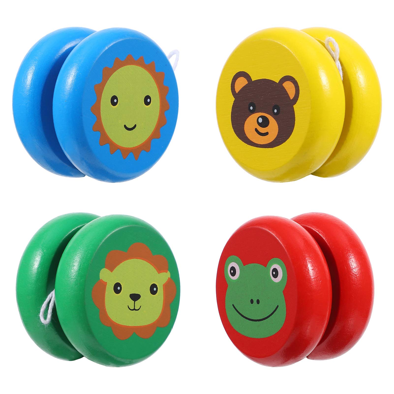 HEMOTON Unique Design Boys and Girls Wooden Educational Toys for Boys and Girls Colorful 4-Pack Random Color