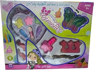 جيني مجموعة مكياج للعب التظاهري للاطفال، مجموعة مستحضرات تجميل انيقة للاعمار من 3 سنوات فما فوق