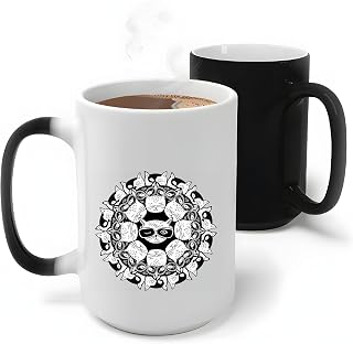 Gift Idea for Cat Lovers Super Cute Mandala Made Out of Kittens 11oz 15oz Color Changing Mug