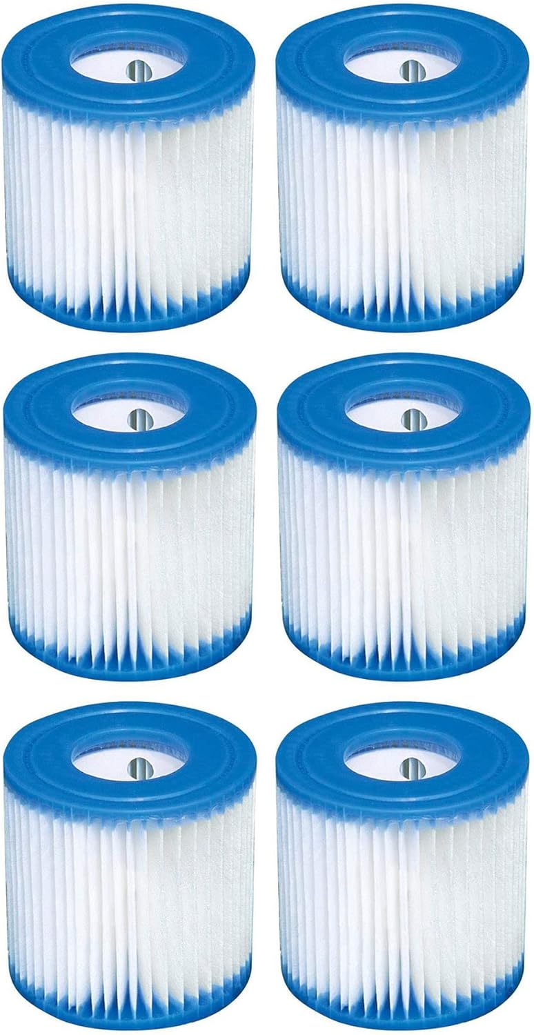 Intex Metal Frame 10' x 30" Round Outdoor Swimming Pool Set with 330 GPH Filter Pump, Maintenance Kit, Cover, and Filter Cartridges (6 Pack)