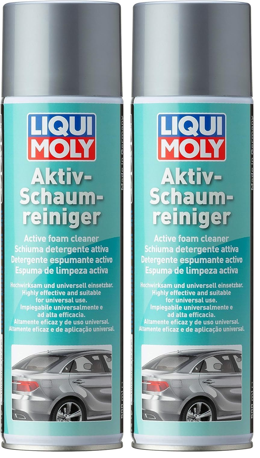 LIQUI MOLY Aktiv-Schaumreiniger | 500 ml | Autopflege | Art.-Nr.: 21277, farblos (Packung mit 2)