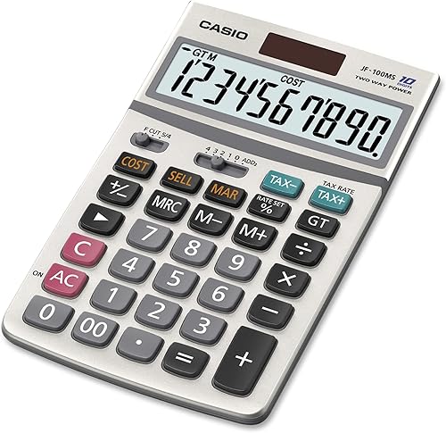 Vista 4 de Casio Inc. JF-100BM Calculadora de función estándar, multicolor (paquete de 2)