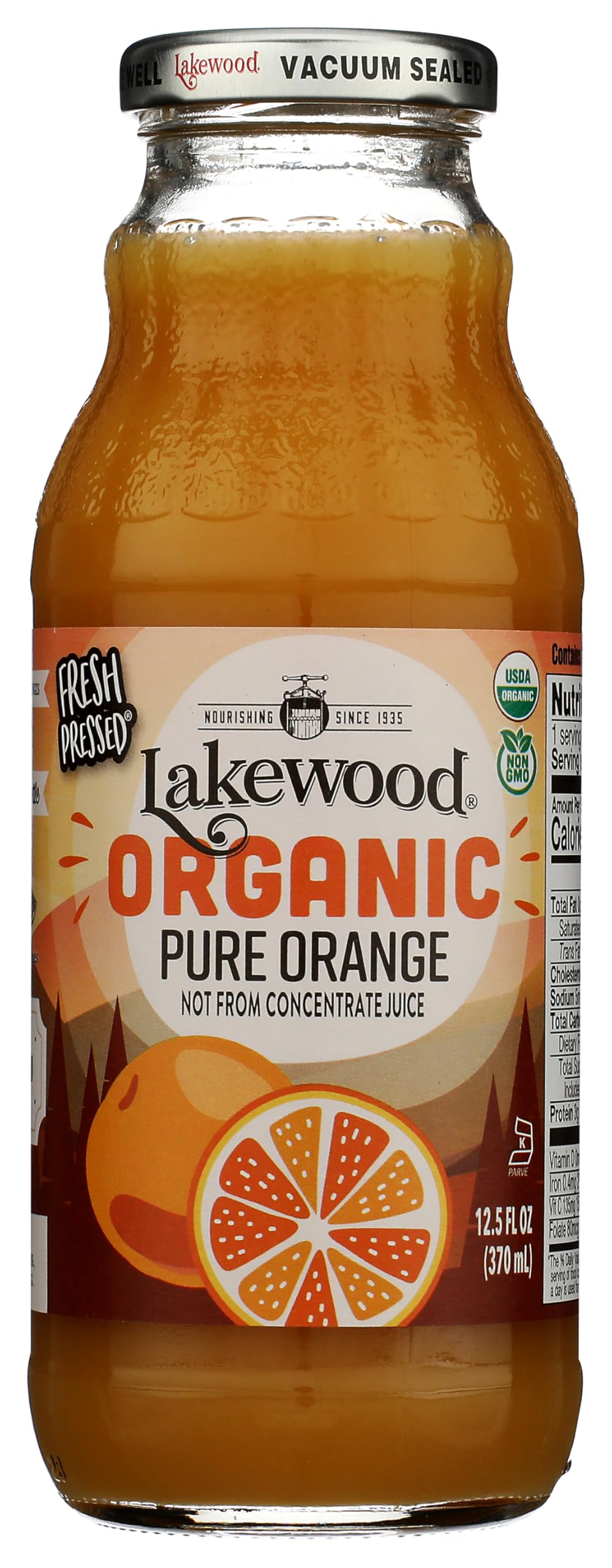 LAKEWOOD Juice Orange ORG, 12.5 FO