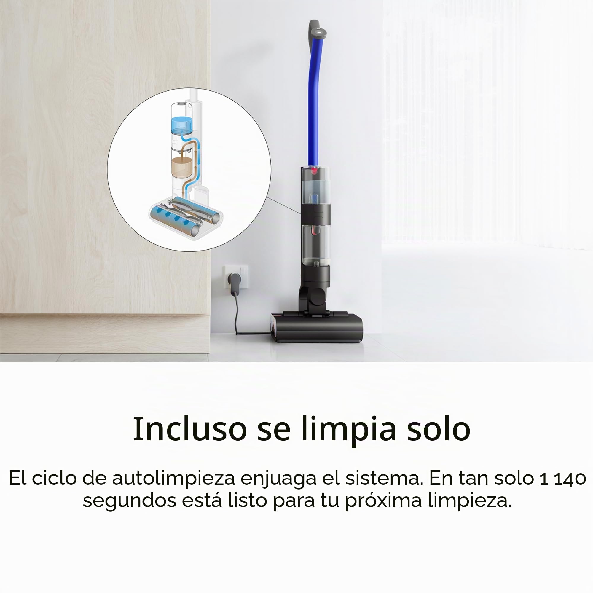 Dyson Aspiradora húmeda WashG1 (Negro Mate/Ultra Azul)