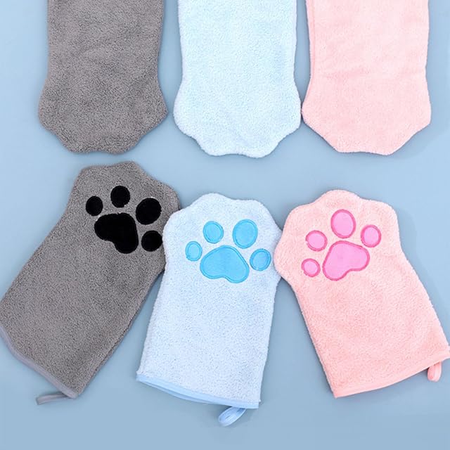 Foto 5 de 8 de Bireet Toalla suave y absorbente para perros pequeños a grandes, tela gruesa de secado rápido para colgar