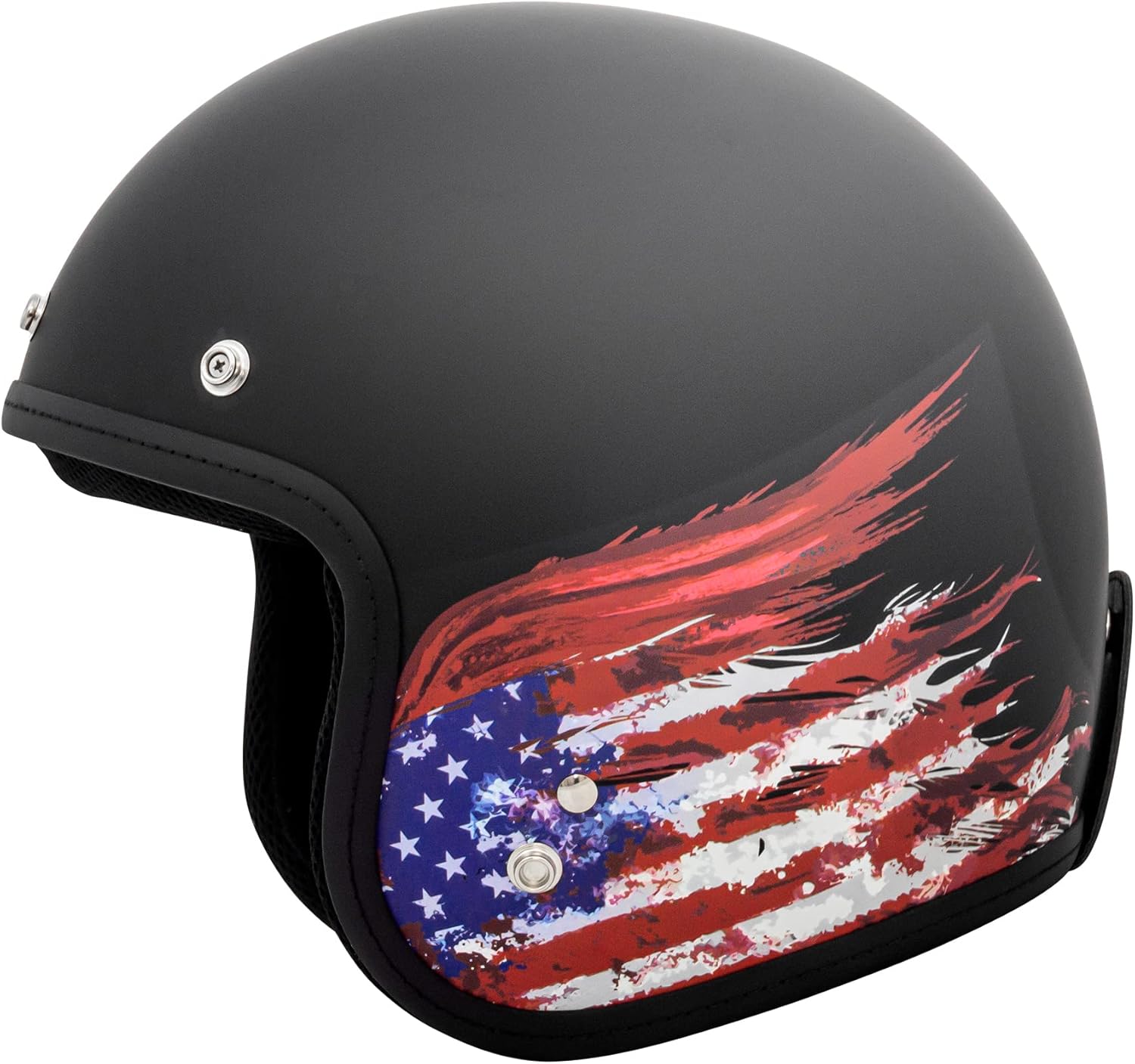 VCAN V85C 3/4 Open Face Motorcycle Helmet DOT Approved
