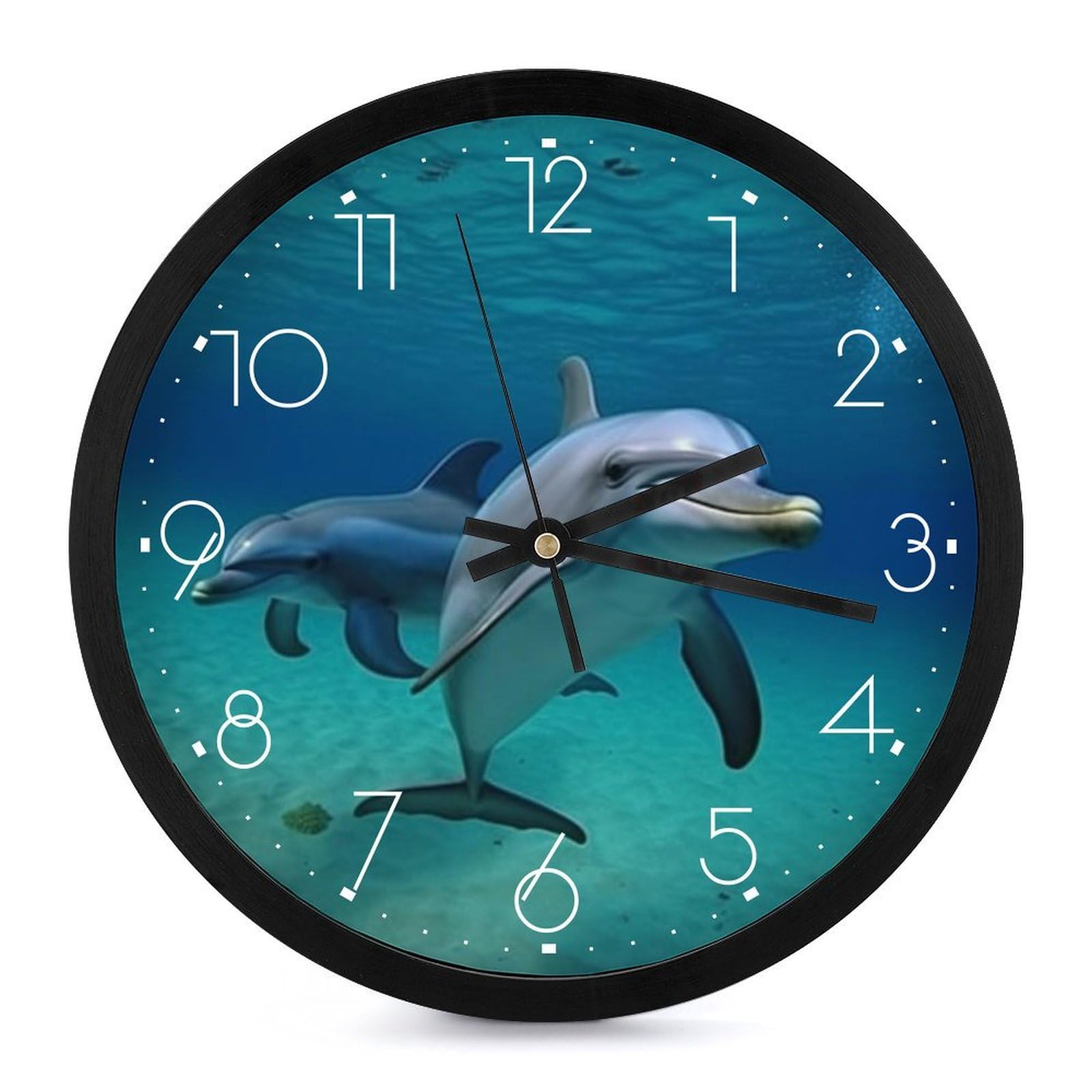 Horloge murale à piles sans bruit pour salle de classe