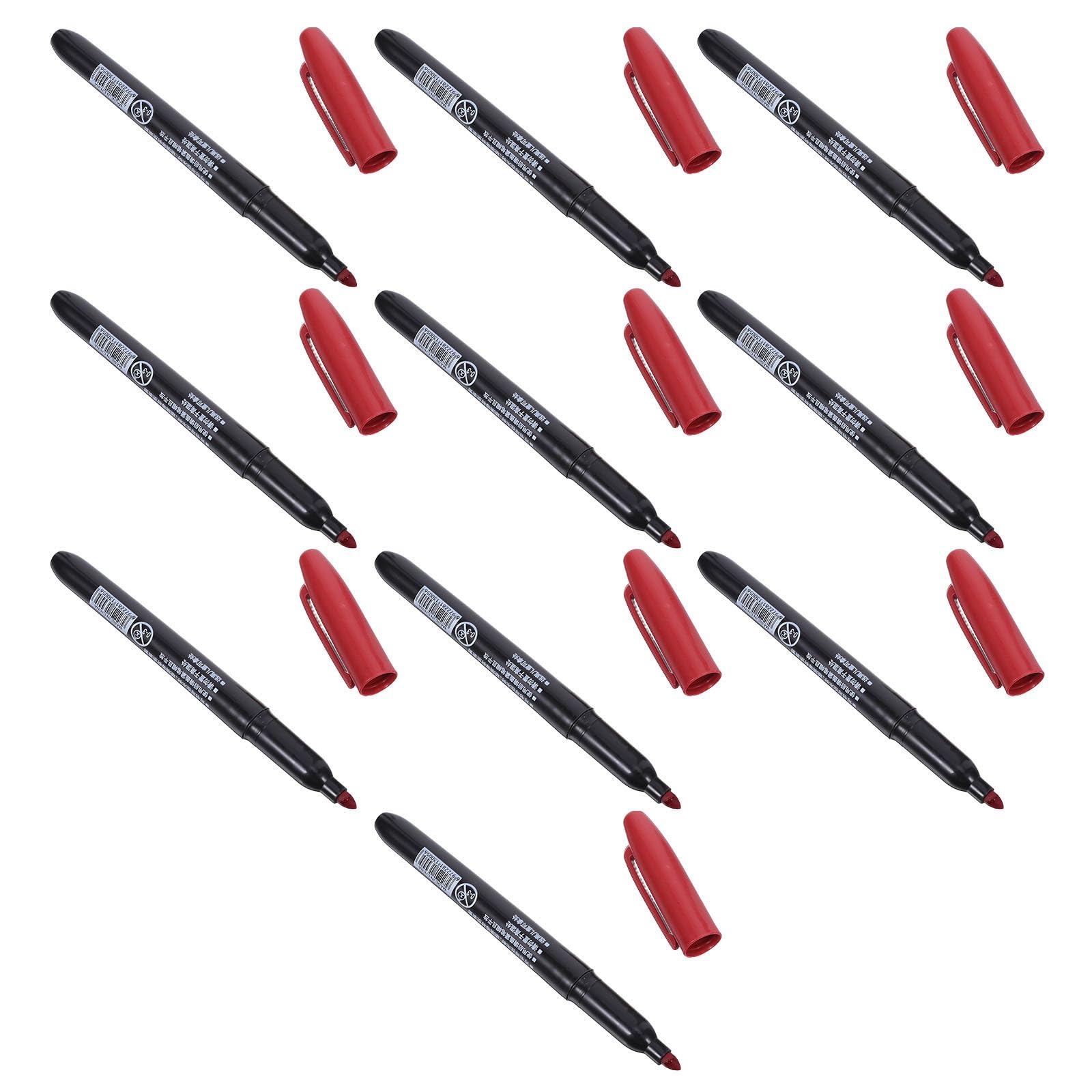 Healeved 100 Unidades Rotulador de Pintura Rojo para Lápidas, Resistente