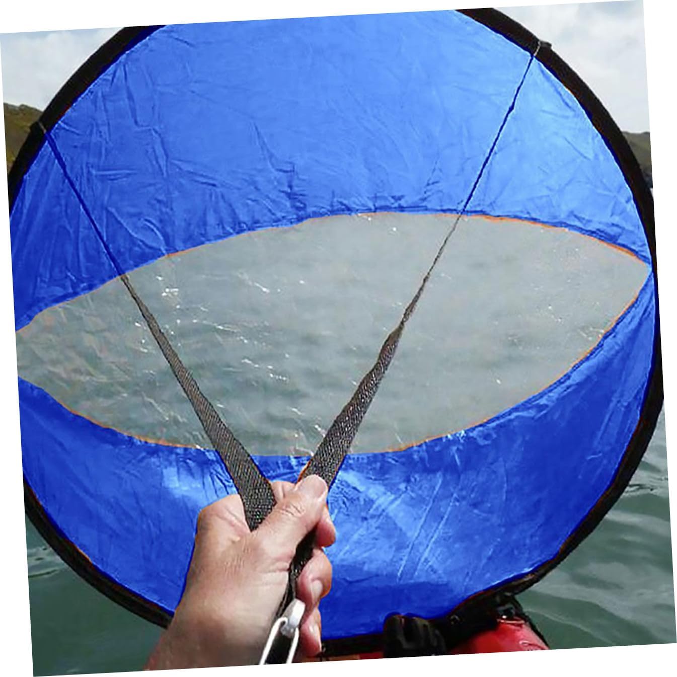 Totority Popup Kayak Sail Easy Setup Quick Deployment Wind Sail Accessory for Kayaks Canoes and Inflatable Boats Blue