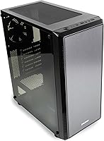 Vista 2 de Zalman S4 Mid-Tower ATX PC Case, 2 ventiladores de 4.724 in incluidos, panel lateral teñido acrílico, soporte ATX/mATX/Mini-ITX