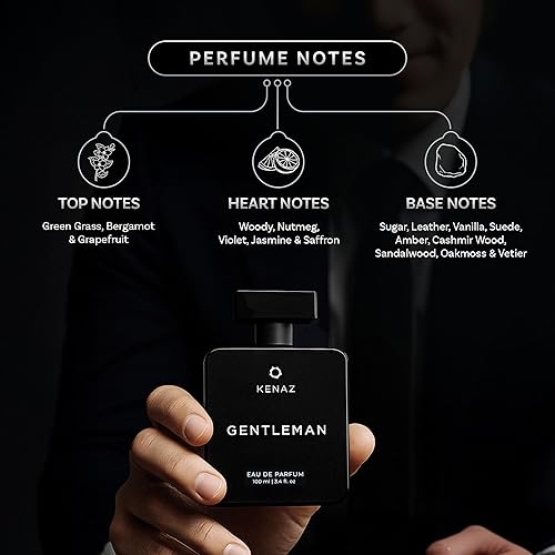 Miniatura 2 de GENTLEMAN  Fragancia para hombre  Perfume para hombre  Nota superior cítrica  Paquete de 3.4 fl oz  3.4 onzas  Fragancia ámbar y picante  Regalo