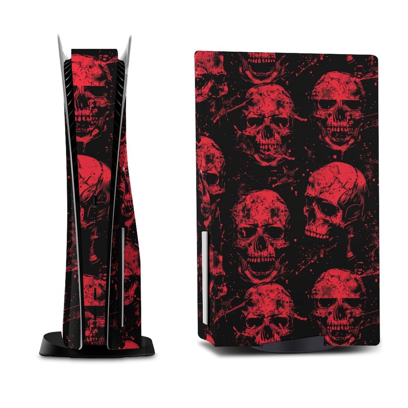 Bloody Skull Skin para consola PS5 y accesorios de controlador, funda de vinilo de anime, juego completo para Playstation 5 Disc Edition