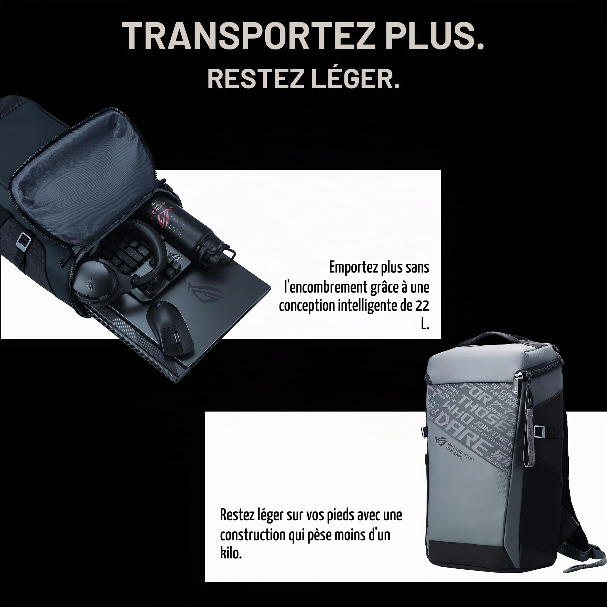 ASUS - Sac à dos ROG Ranger BP2701 Gris
