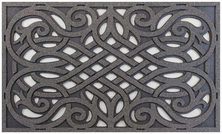 Grey 18 in. x 30 in. Door Mat