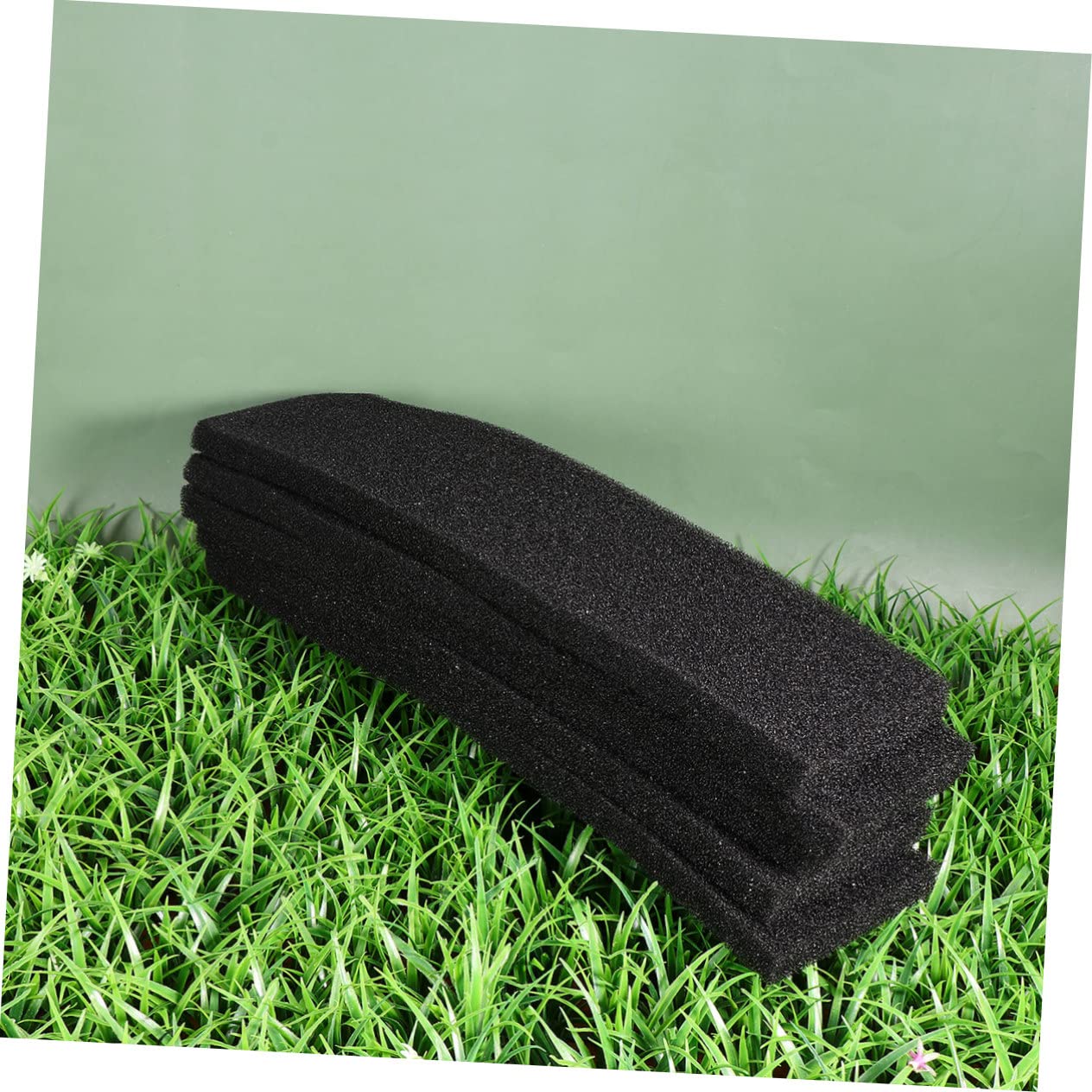 Happyyami 5 Esponjas de Algodón Negro para Filtro de Acuario Filtración Química y Mejora la Circulación para Peceras de Agua