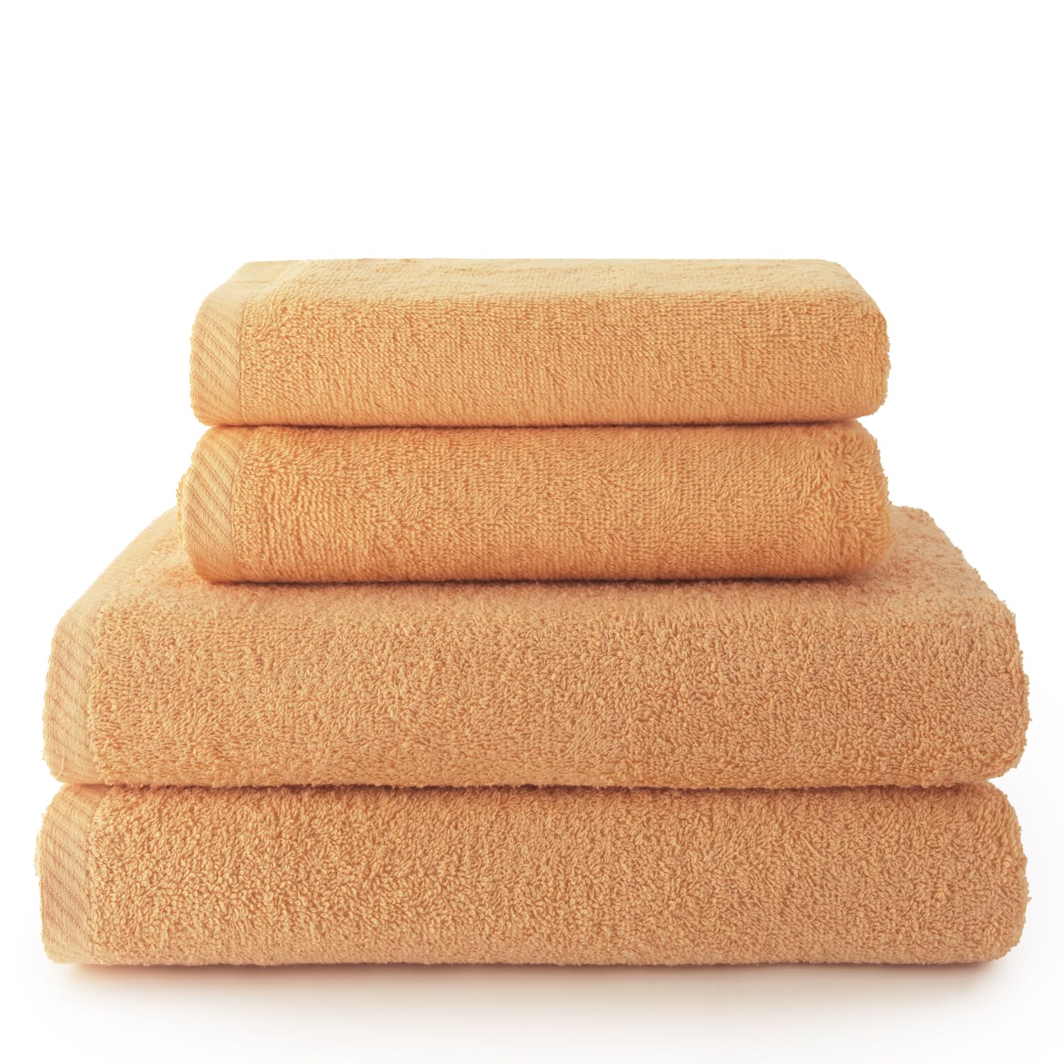 Serviettes de toilette en pur coton papaye douceur et confort haut de gamme pour votre bain