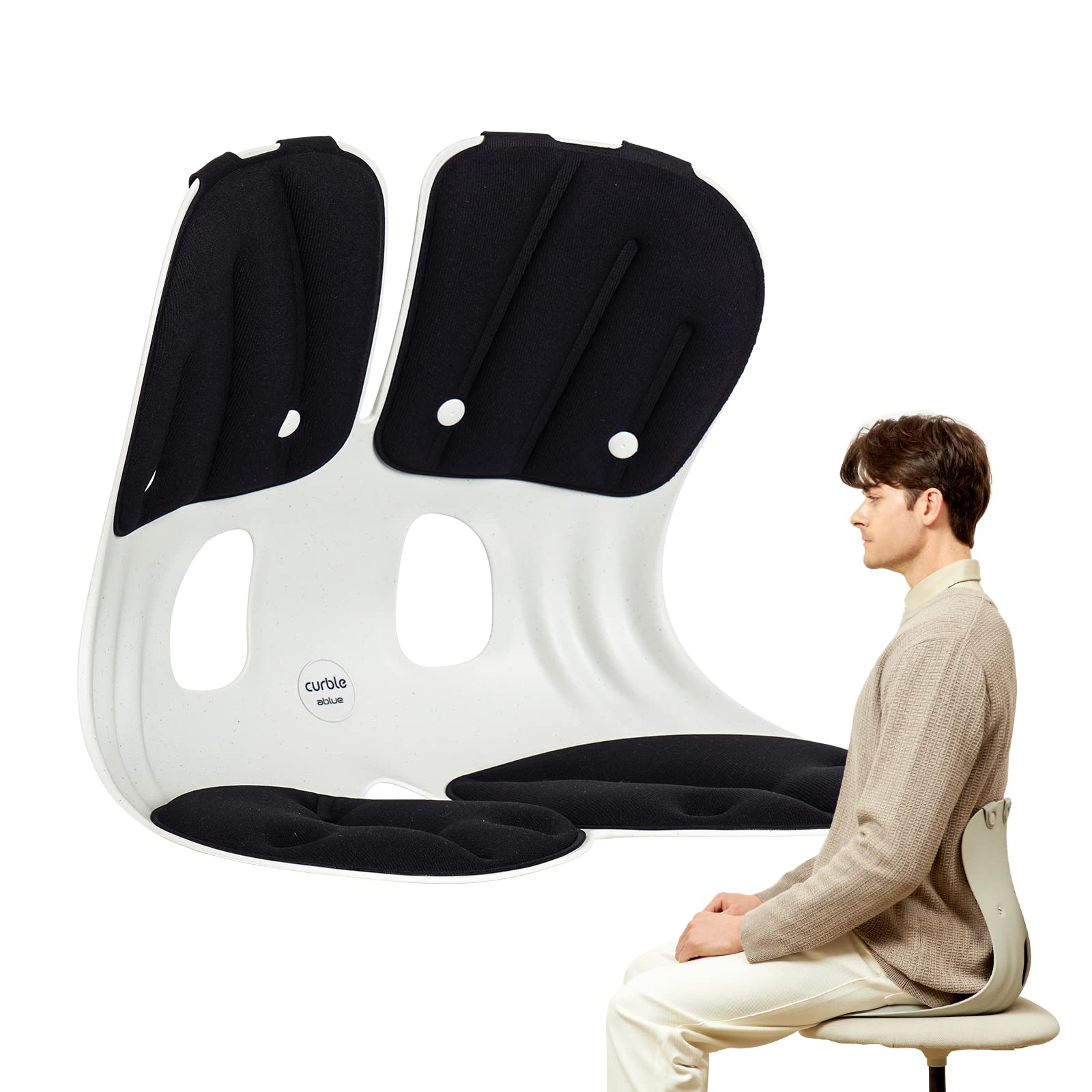 [Curble Grand] Ergonomic Back Support Chair, Lumbar Support for Back Posture Corrector and Back Pain