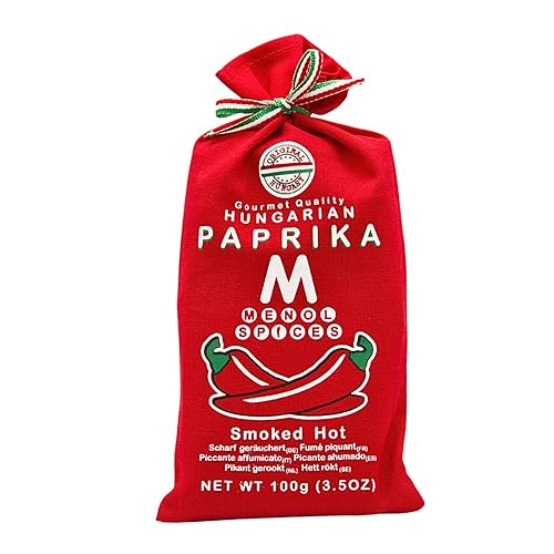 Menol Spices Auténtico pimentón ahumado húngaro en polvo (ahumado caliente, 3.5 oz  100 g) Calidad gourmet, producido en la región de Szeged,