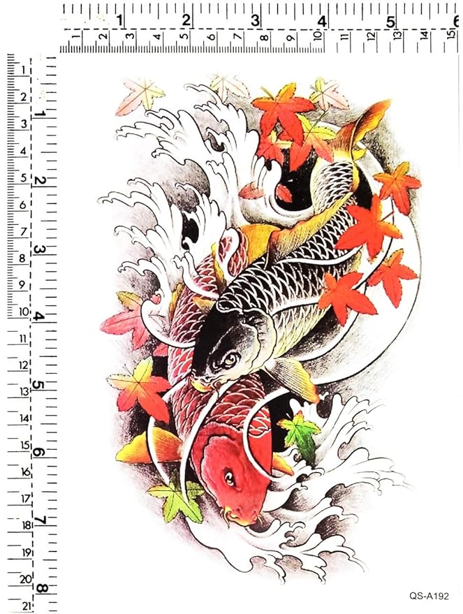 Amazon Com Gs912 Tattoo 8 2 X5 7 Japanese Asian Koi Carp Fish Large Temporary Tattoos 3d For Men Women Designs Body Fake Tattoo Cartoon Sticker Paper Style Vintage Old School Tattoo 3d Beauty Amazon Com Gs912 Tattoo 8 2 X5 7 Japanese Asian Koi Carp Fish Large Temporary Tattoos 3d For Men Women Designs Body Fake Tattoo Cartoon Sticker Paper Style Vintage Old School Tattoo 3d Beauty