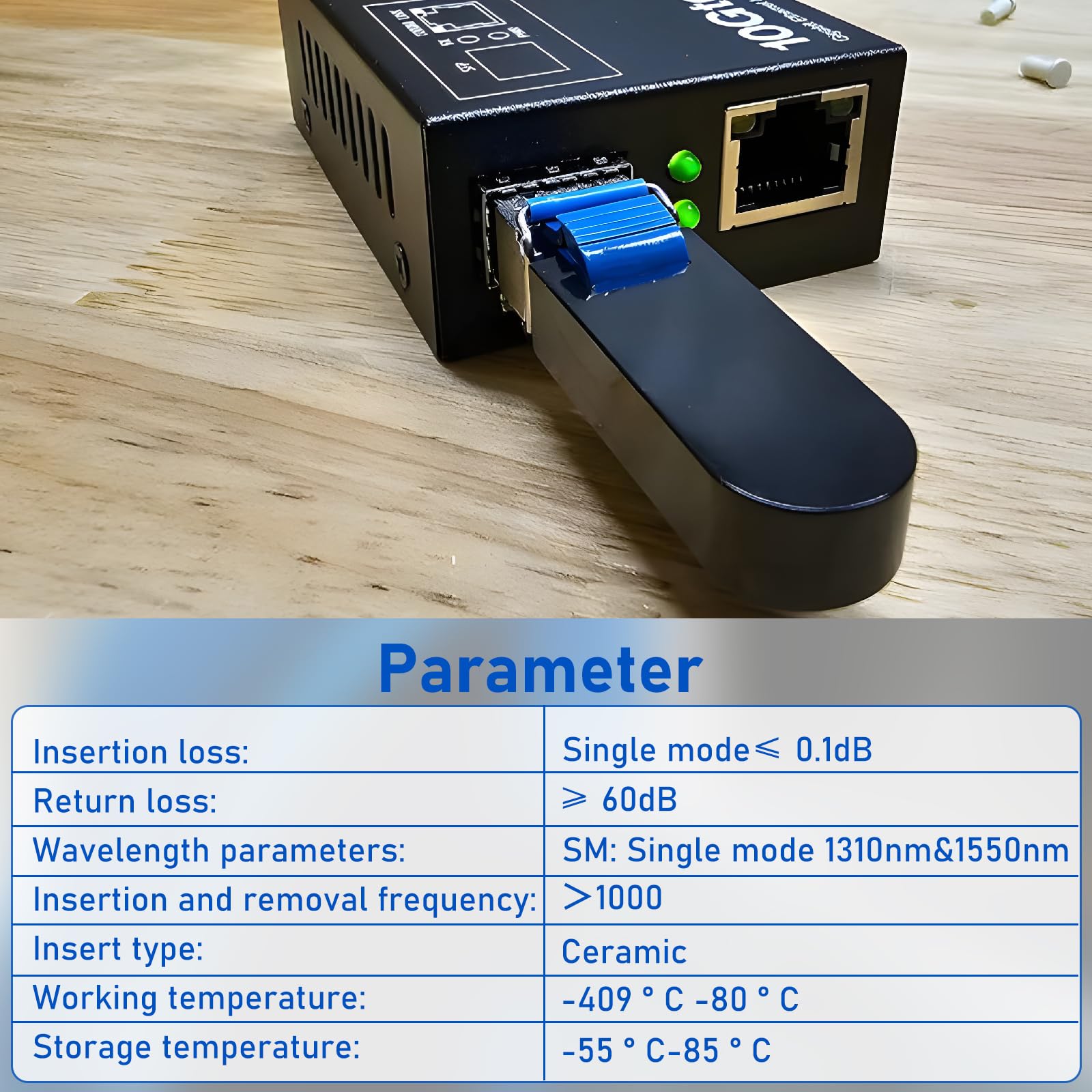 Yuqutum 10 Pack Singlemode LC/UPC Fiber Optic Loopback Tester, Duplex LC Connector Test Plug, Single Mode 9/125 Test Plug for Testing Applications