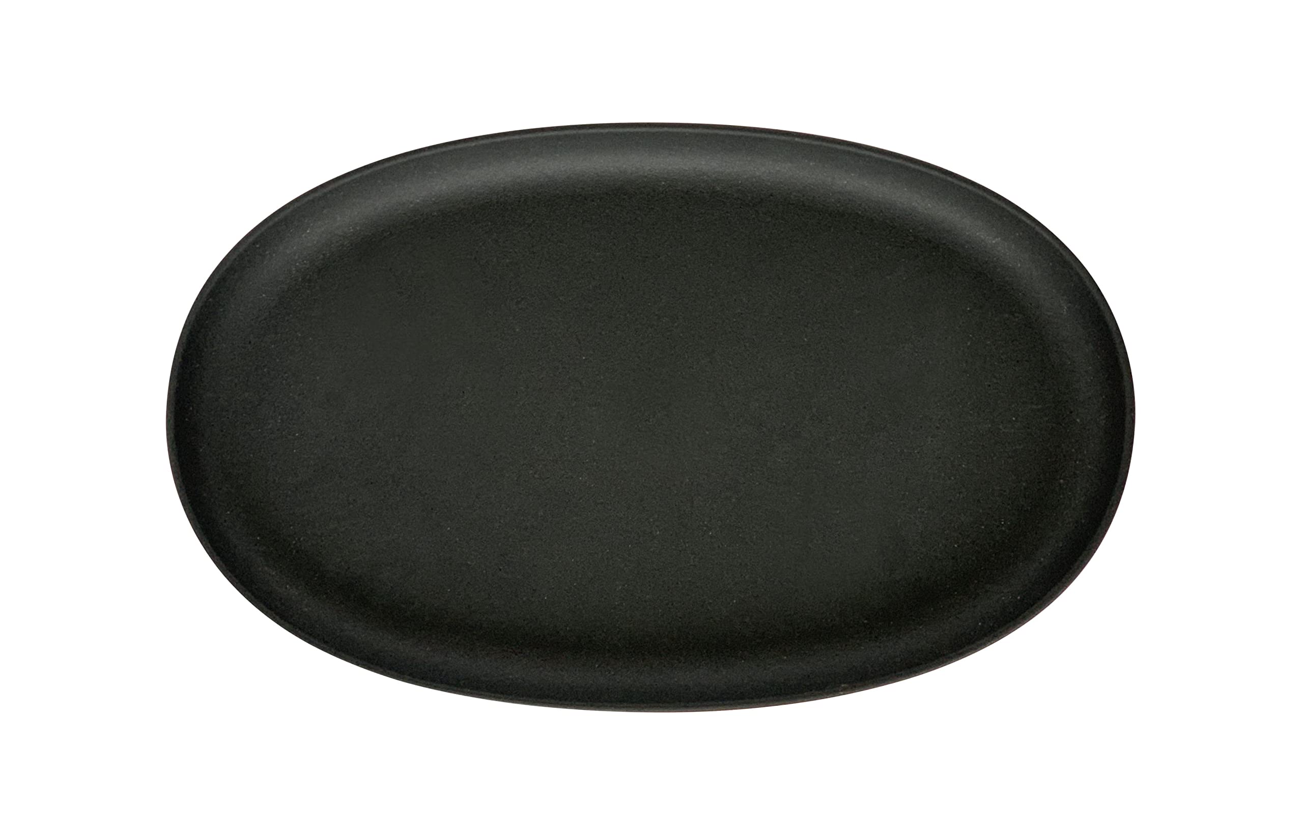 Yawata Kasei Eco Pot Eco Plate Oval Oval Plate 400 Black 