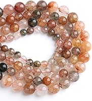 Vista 8 de 45 piezas de cuentas de jade birmano de piedra natural de 5⁄16 pulgadas (8 mm) para hacer joyería, pulseras de cristal de bricolaje