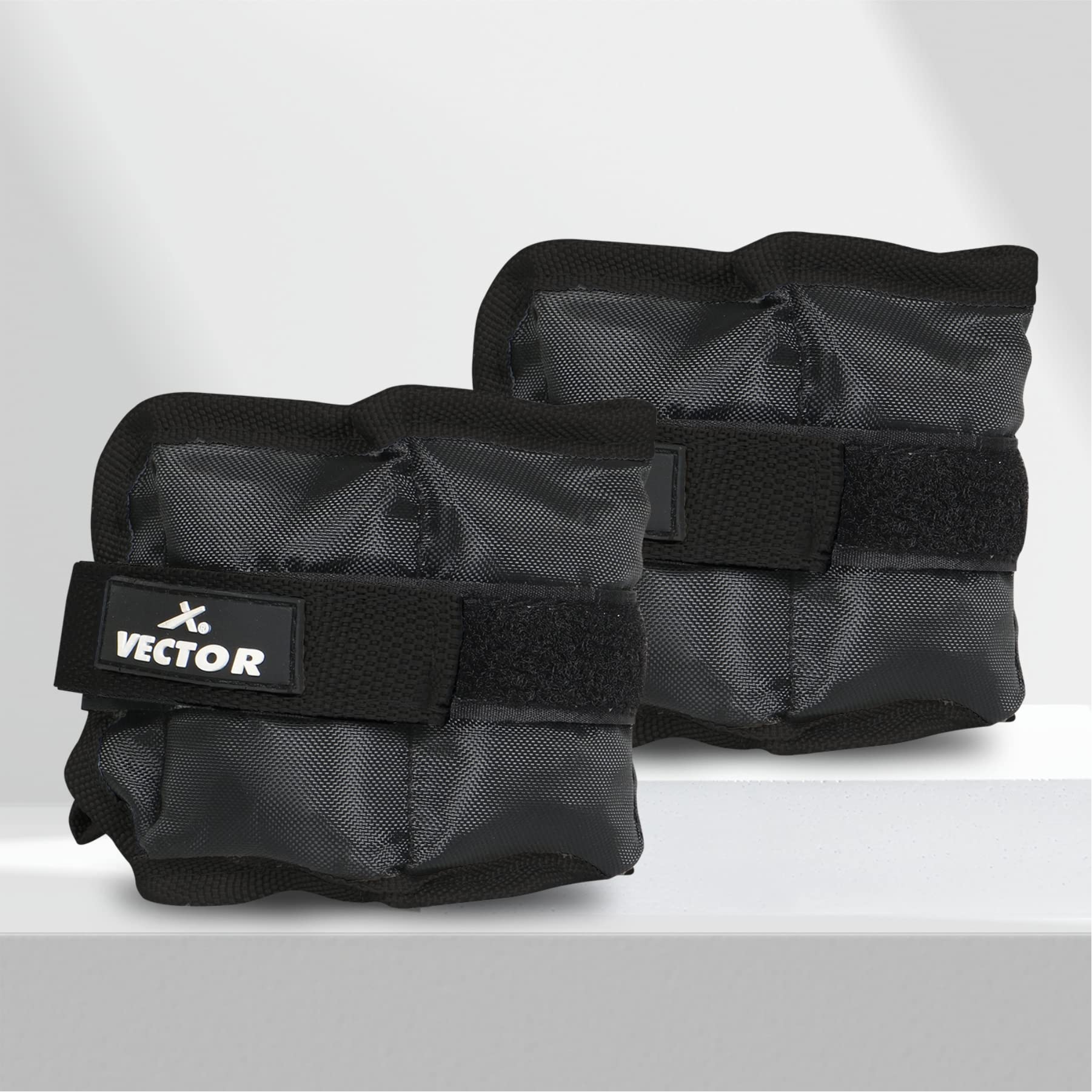 Vector X AW-10 Pair of Ankle/Wrist Ankle | Resistance Exercise | Fitness Band | Polyester Fixed Weight (5KG)