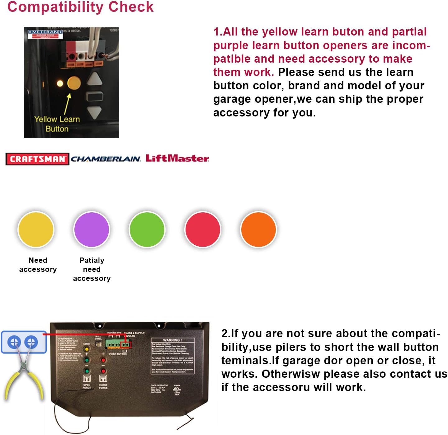 AGSHOME Smart Garage Door Opener Remote User Manual