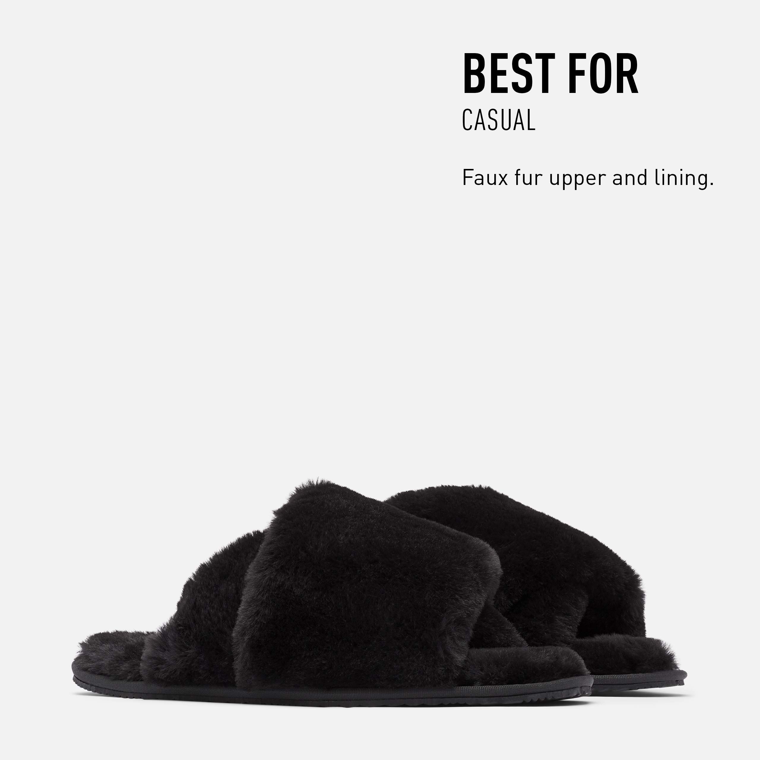 Size 7 SOREL Women's Go Mail Run Slipper — Indoor & Outdoor Faux Fur