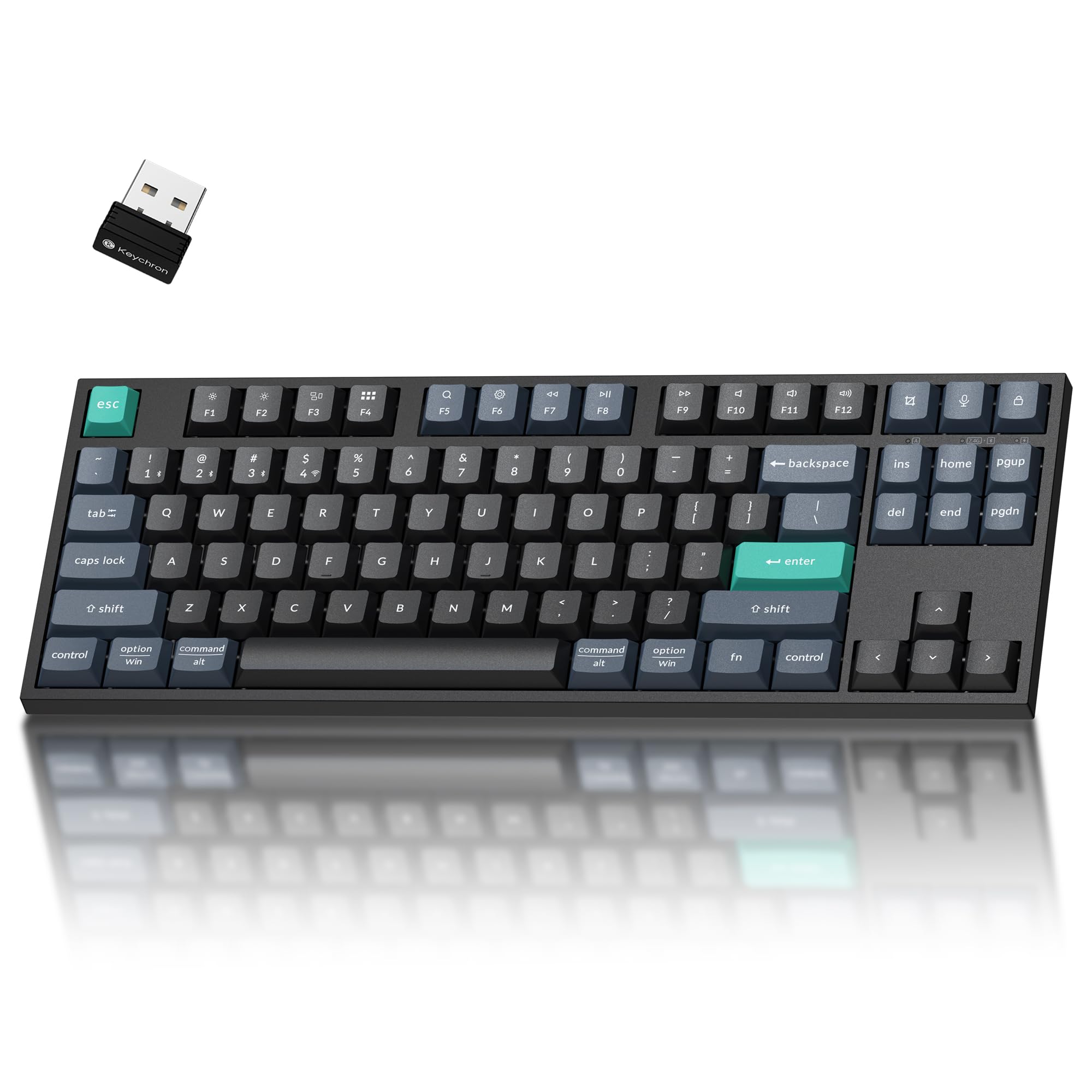 Keychron B33 TKL Wireless Keyboard, Launcher Compatible, 2.4 GHz, Bluetooth, Wired Compatible, All Keys Remapable, MacOS, Windows, Linux US Layout-image-46