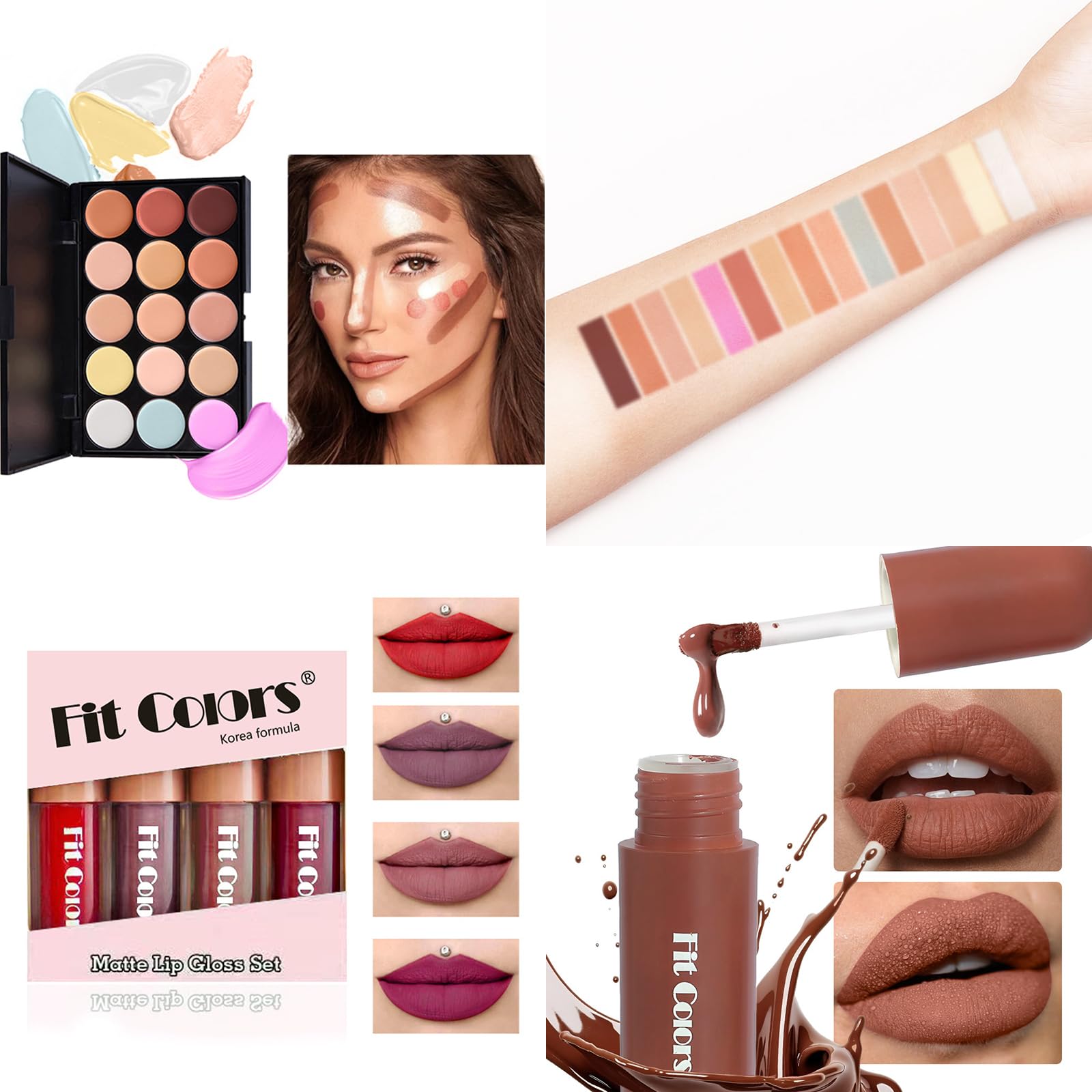 All in One Make Up Set, Schminke Set für Frauen, Makeup Set Starter Kit Multifunktions Kosmetik Schmink Kit mit Lidschatten Palette, Lippenstift, Eyeliner, Mascara, Pinsel Für Frauen Mädchen